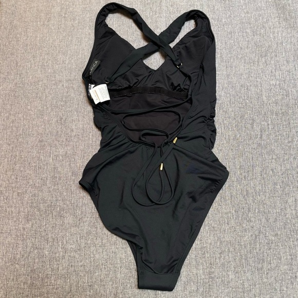 Island Goddess Soft Strap Over the Shoulder One Piece, Size 4 - Picture 8 of 8